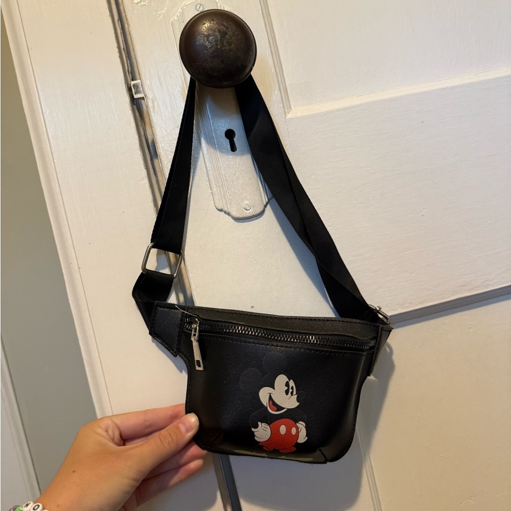 Black Mickey Mouse Fanny Pack